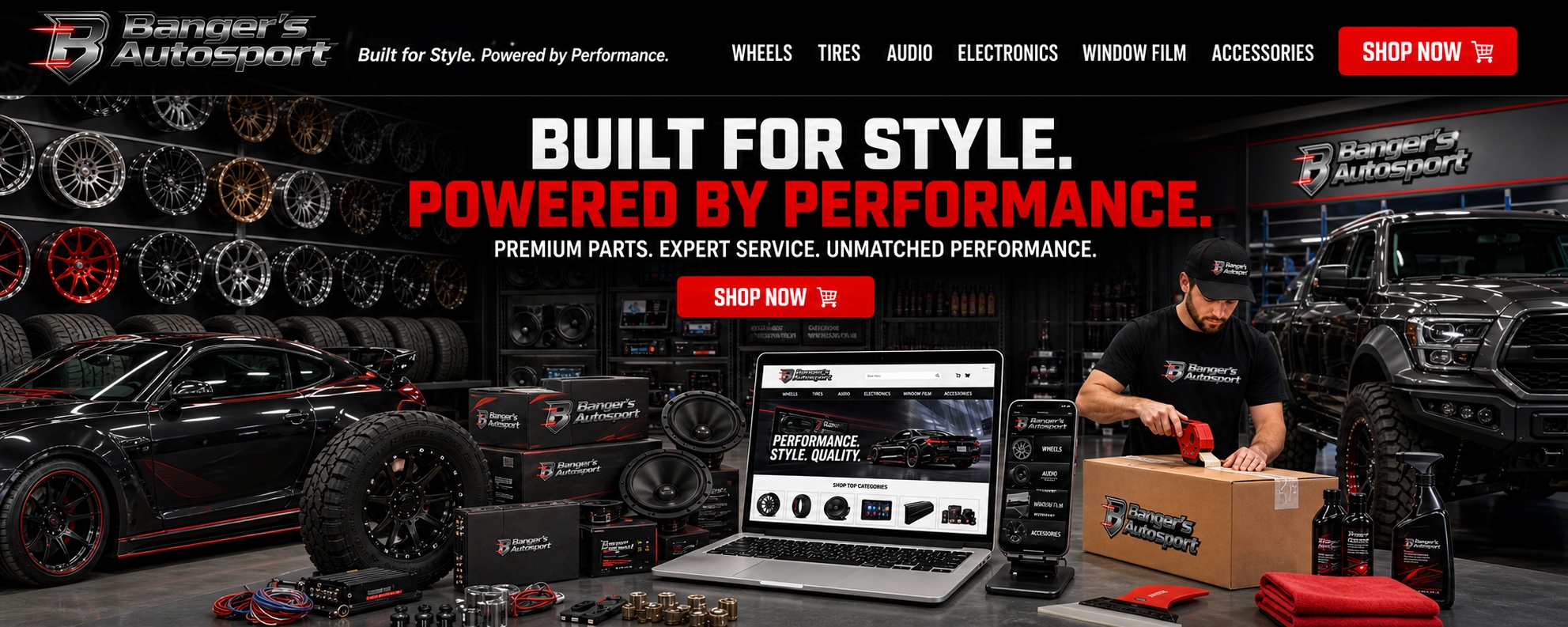 Bangers Auto Sport shop online promotion with premium products, secure shopping, fast shipping, and expert support
